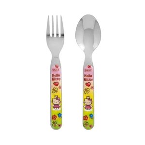 ست قاشق و چنگال کودک مدل Hello Kitty