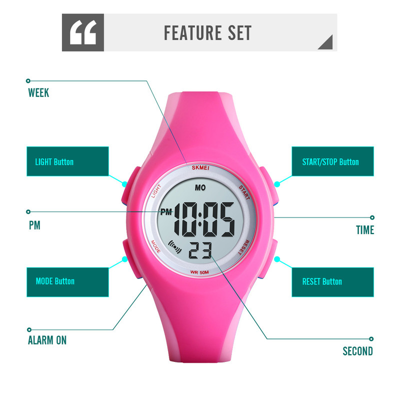 ساعت مچی دیجیتال دخترانه اسکمی مدل 1459PK