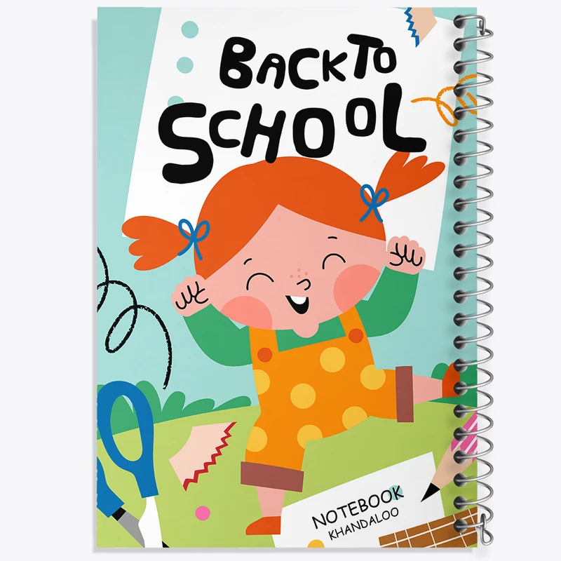 دفتر نت موسیقی 50 برگ خندالو مدل بازگشت به مدرسه کد N668