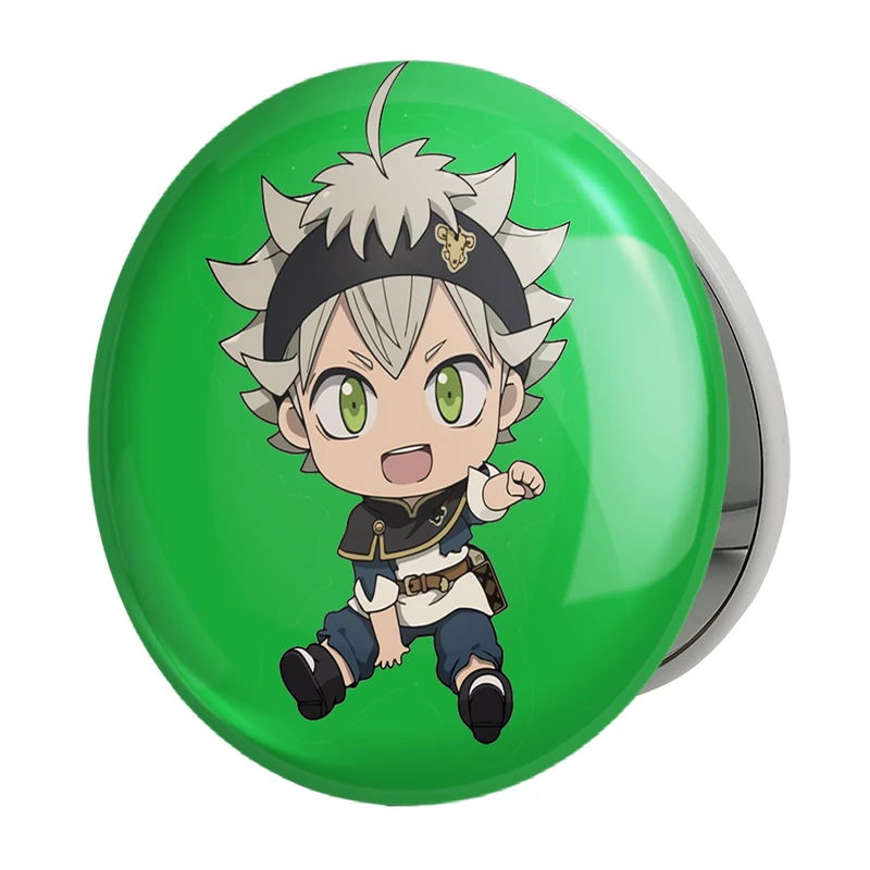 آینه جیبی خندالو طرح آستا انیمه بلک کلاور Black Clover مدل تاشو کد 10256 
