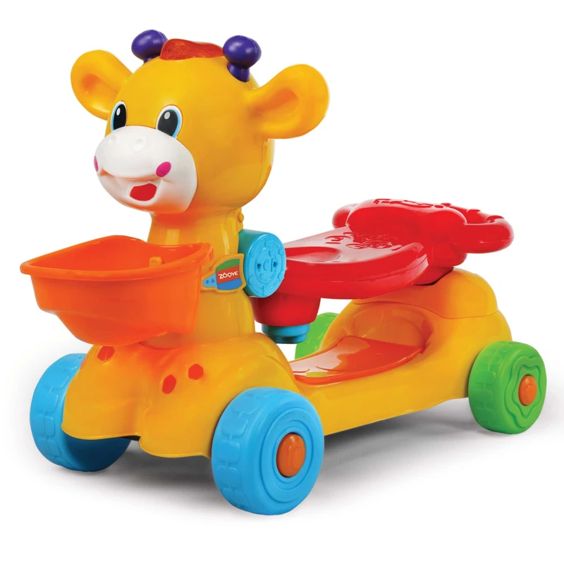 عکس شماره 2 : واکر کودک بی بی ماک مدل سه کاره طرح زرافه