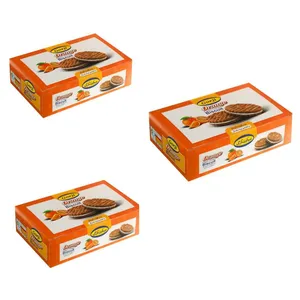 بیسکوییت کرمدار با طعم پرتقال گرجی مقدار 360 گرم بسته 3 عددی