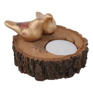 شمع طرح پرنده و گل مدل 001