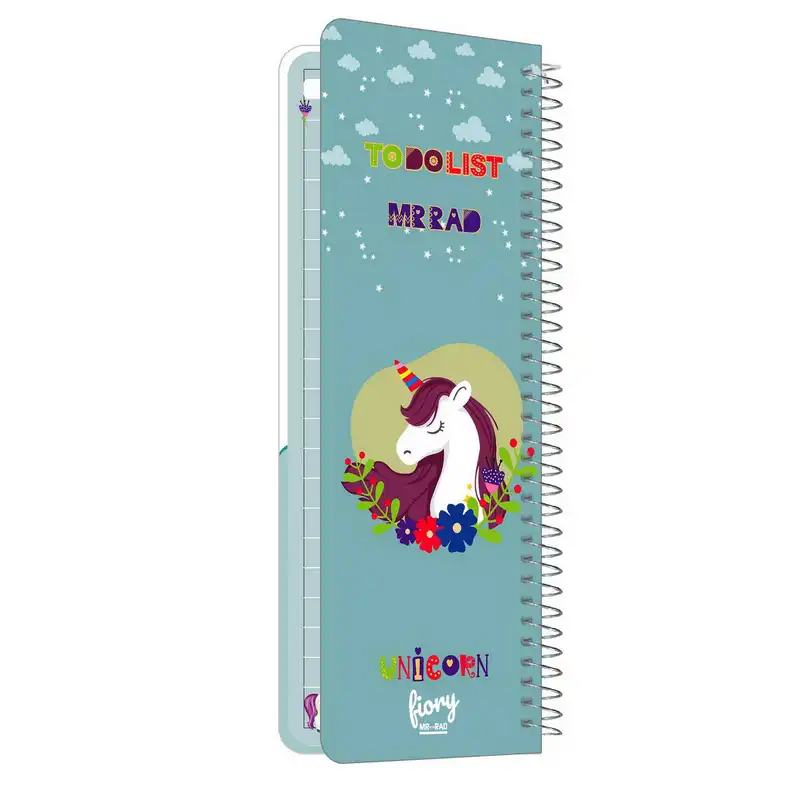 دفترچه یادداشت مستر راد مدل to do list طرح یونیکورن کد 1576 unicorn