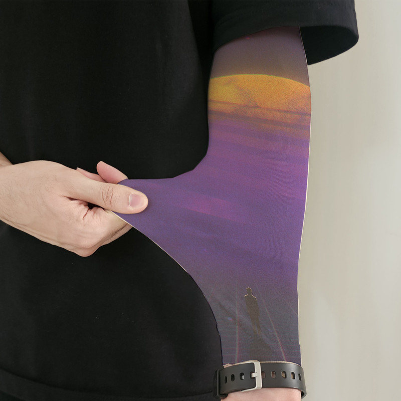 ساق دست ورزشی دنیای کلکسیون مدل PurpleSun