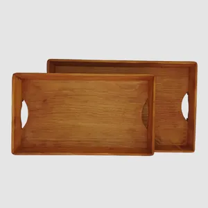 سینی چوبی مدل روسی 1 مجموعه 2 عددی