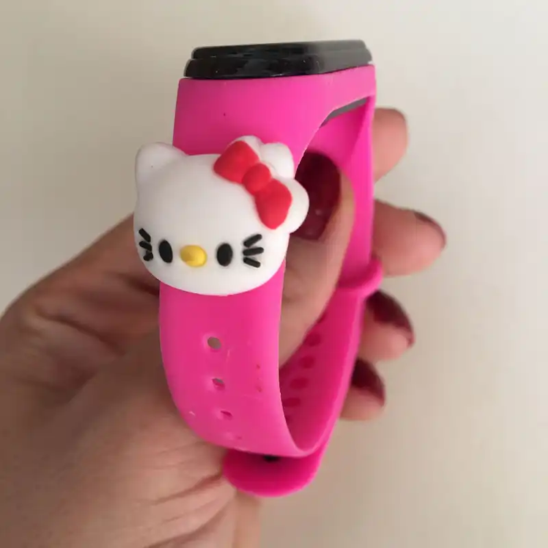 ساعت مچی دیجیتال دخترانه مدل لمسی ضد آب سیلیکونی مدل کیتی کد KITY PI N 55