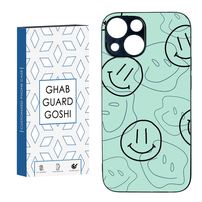 کاور قاب گارد گوشی طرح خوشحال کد TPU-245 مناسب برای گوشی موبایل اپل IPHONE 13 MINI