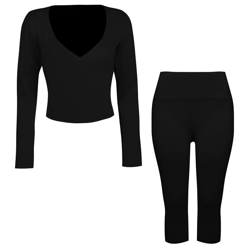 ست تی شرت و شلوارک ورزشی زنانه مدل 5223-697P