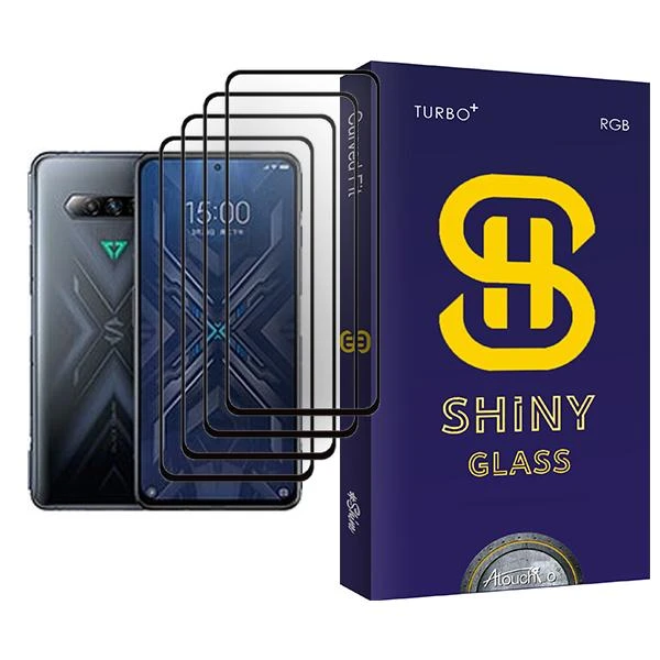 محافظ صفحه نمایش آتوچبو مدل Shiny Glass MIX004 مناسب برای گوشی موبایل شیائومی Black Shark 4 Pro بسته چهار عددی