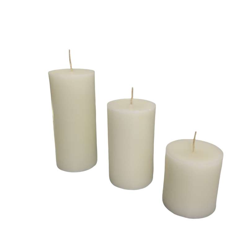 شمع مدل استوانه اي بسته 3 عددی