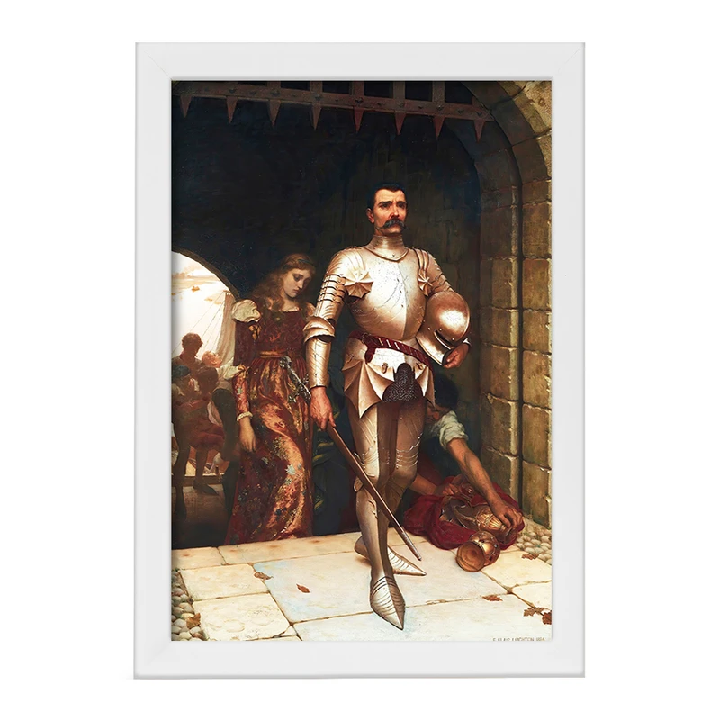 تابلو خندالو مدل نقاشی فتح اثر ادموند بلر لیتون کد F12459