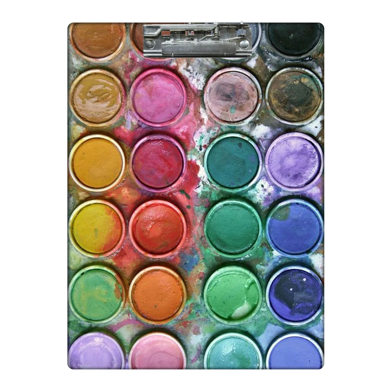 تخته شاسی طرح پالت آبرنگ کد  8123567 سایز A4