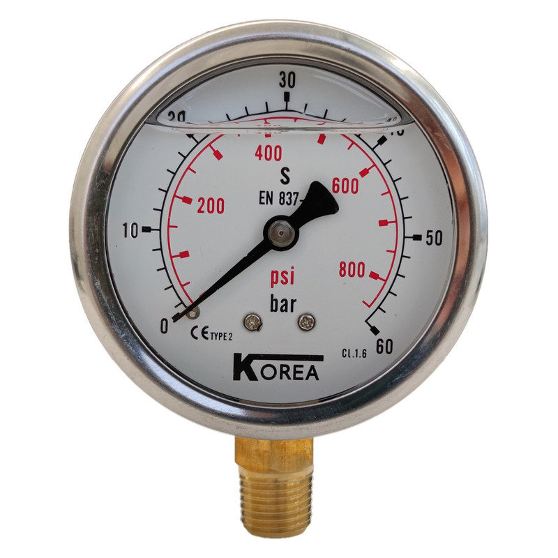 گیج فشار کره مدل 6cm-down-60bar