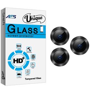 محافظ لنز دوربین ای اف اس مدل Unique Glass FLL فلزی مناسب برای گوشی موبایل اپل iPhone 13 Pro