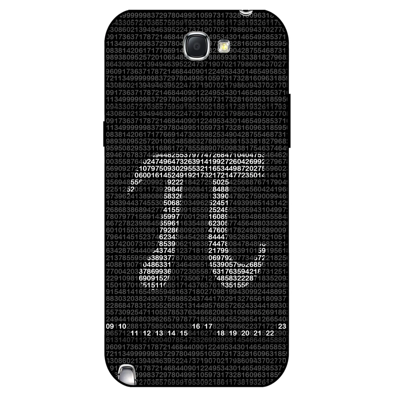 کاور مگافون طرح عدد پی مدل 7240 مناسب برای گوشی موبایل سامسونگ Galaxy Note 2