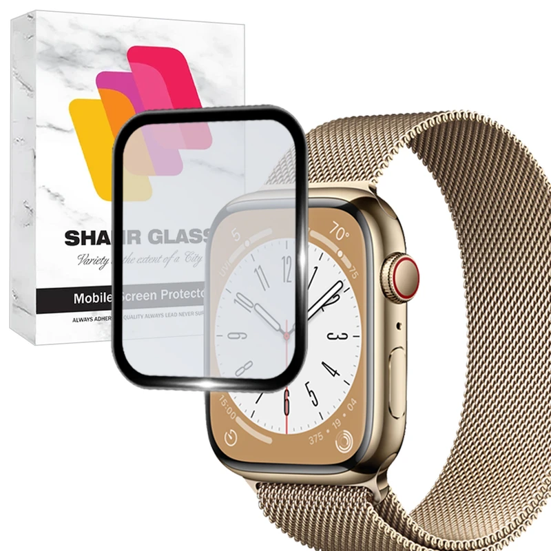 محافظ صفحه نمایش شهر گلس مدل MPWS مناسب برای اپل واچ Watch Series 9 45 mm 