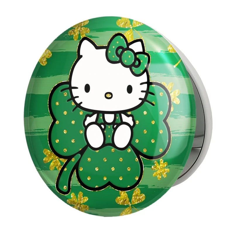 آینه جیبی خندالو طرح هلو کیتی مدل تاشو کد 24732 