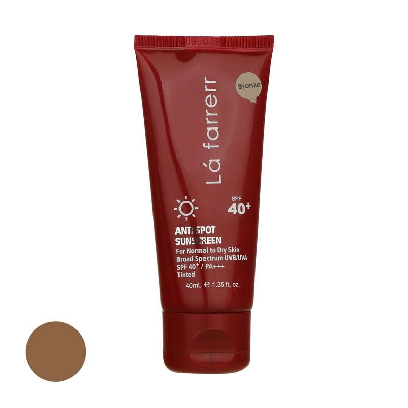 کرم ضد آفتاب رنگی لافارر مدل SPF40 مناسب پوست های معمولی و خشک حجم 40 میلی لیتر کرم ضد آفتاب رنگی لافارر مدل SPF40 مناسب پوست های معمولی و خشک حجم 40 میلی لیتر