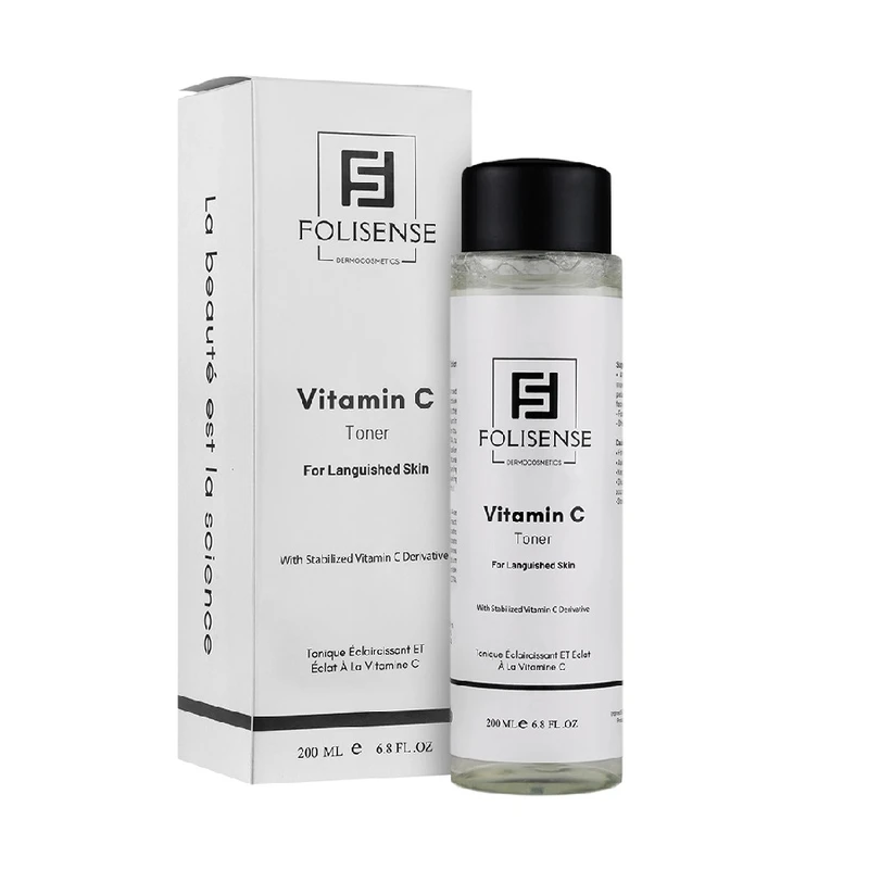 تونر پاک‌کننده صورت فولیسنس مدل VC مناسب برای انواع پوست حجم 200 میلی‌لیتر