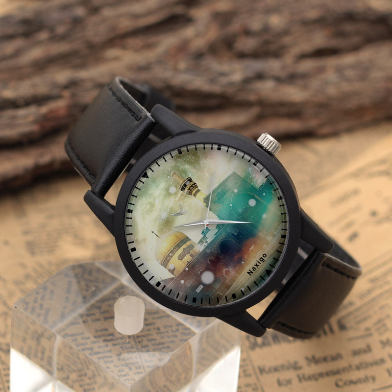 ساعت مچی عقربه ای ناکسیگو مدل حرم امام رضا کد LF12578