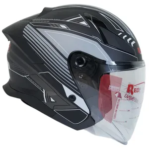 کلاه کاسکت بدون فک ردلاین مدل 965+ gry blk