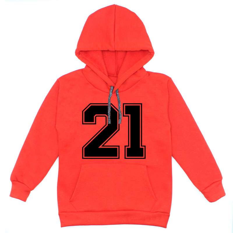 هودی پسرانه مدل W13 21 رنگ قرمز