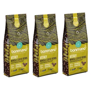 دانه قهوه اسپرسو ویتالی بن مانو - 750 گرم بسته 3 عددی