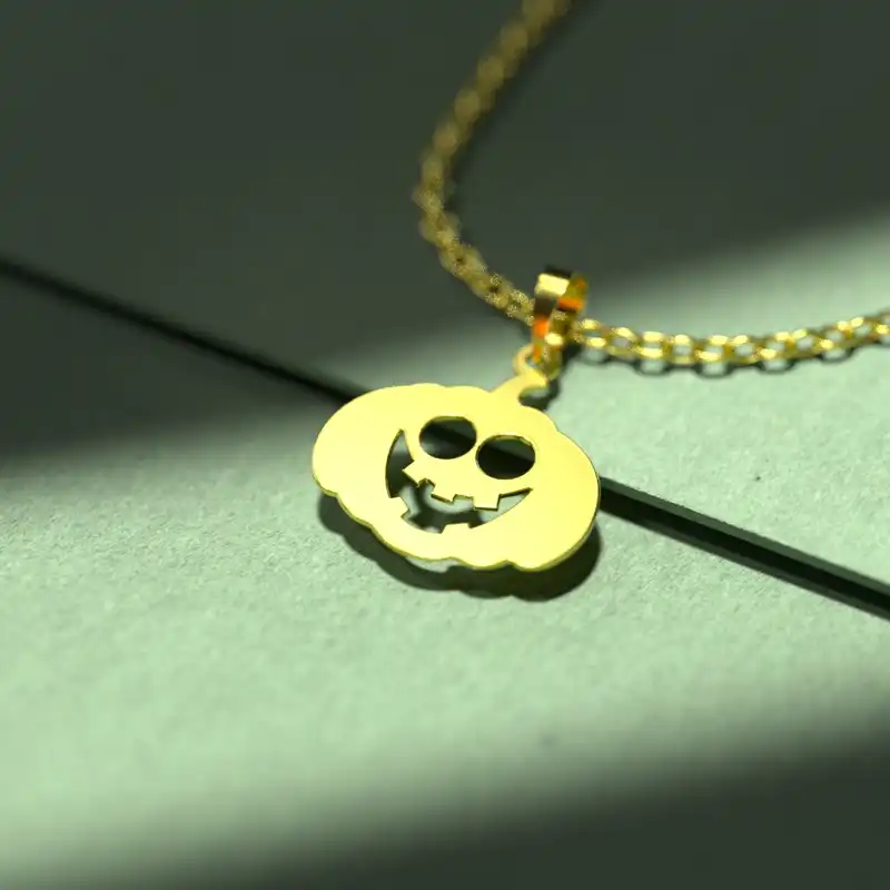 گردنبند طلا 18 عیار زنانه مدوپد مدل هالووین کد G2-1-1237