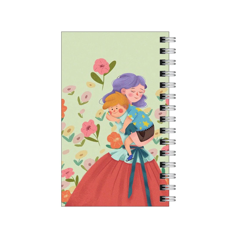 دفترچه یادداشت مدل to do list طرح مادر و پسر و گل ها کد 4316349