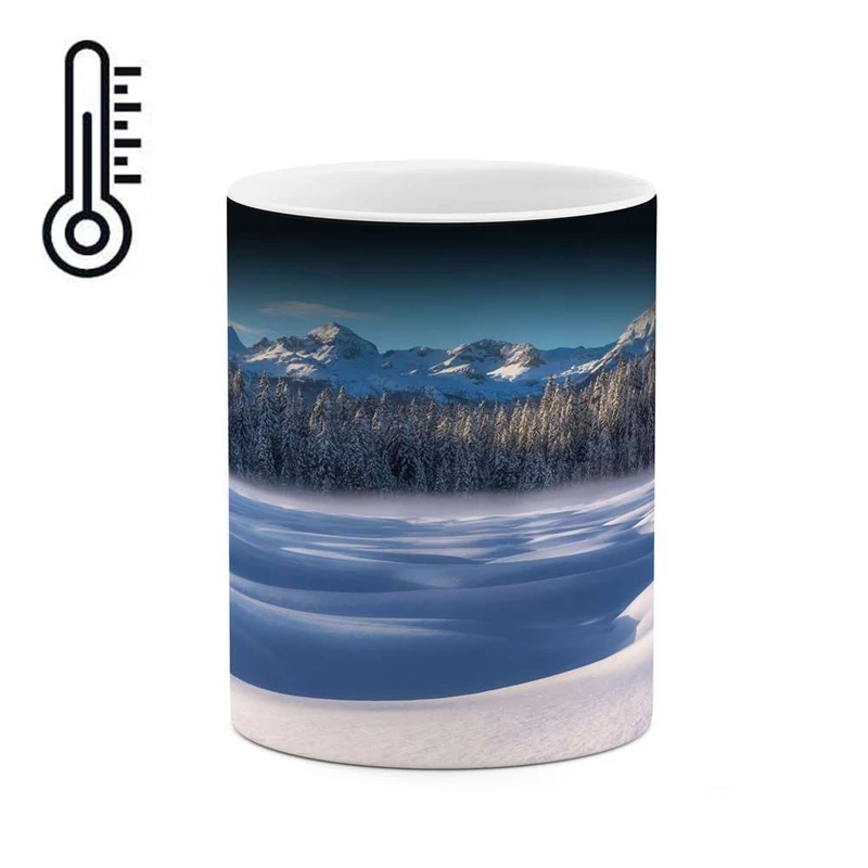 ماگ حرارتی کاکتی مدل منظره برفی کد mgh14952