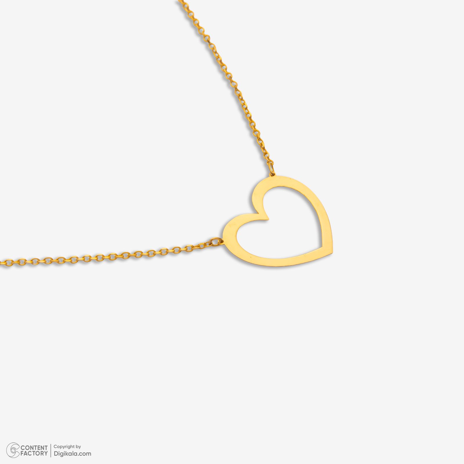 گردنبند طلا 18 عیار زنانه با زنجیر حلقه‌ای (فلامینگو) مایا ماهک مدل MM2177 -  - 5