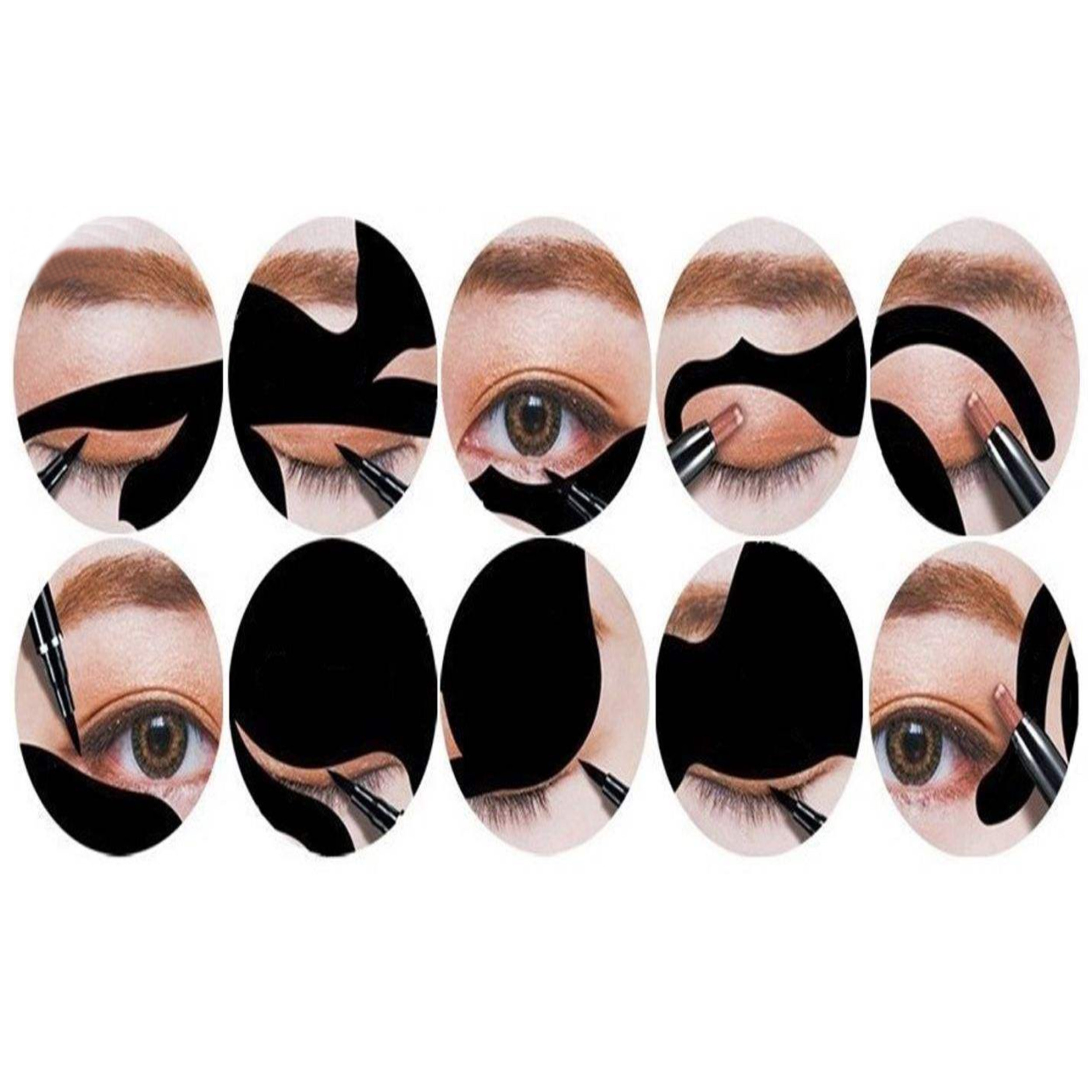 شابلون ابرو و خط چشم مدل Cat Line مجموعه 6 عددی شابلون ابرو و خط چشم مدل Cat Line مجموعه 6 عددی