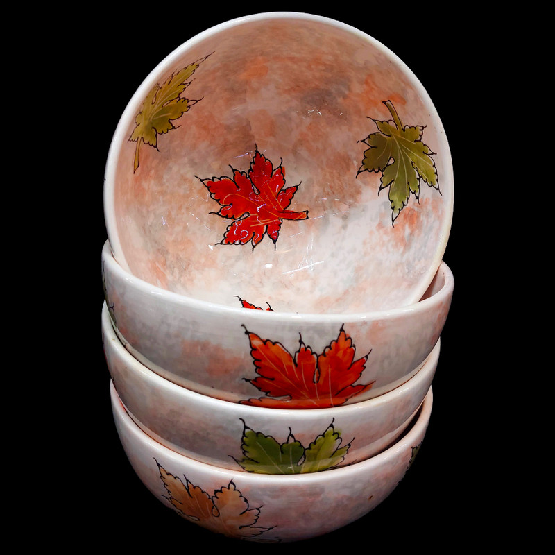 کاسه مدل پاییزی بسته 6 عددی