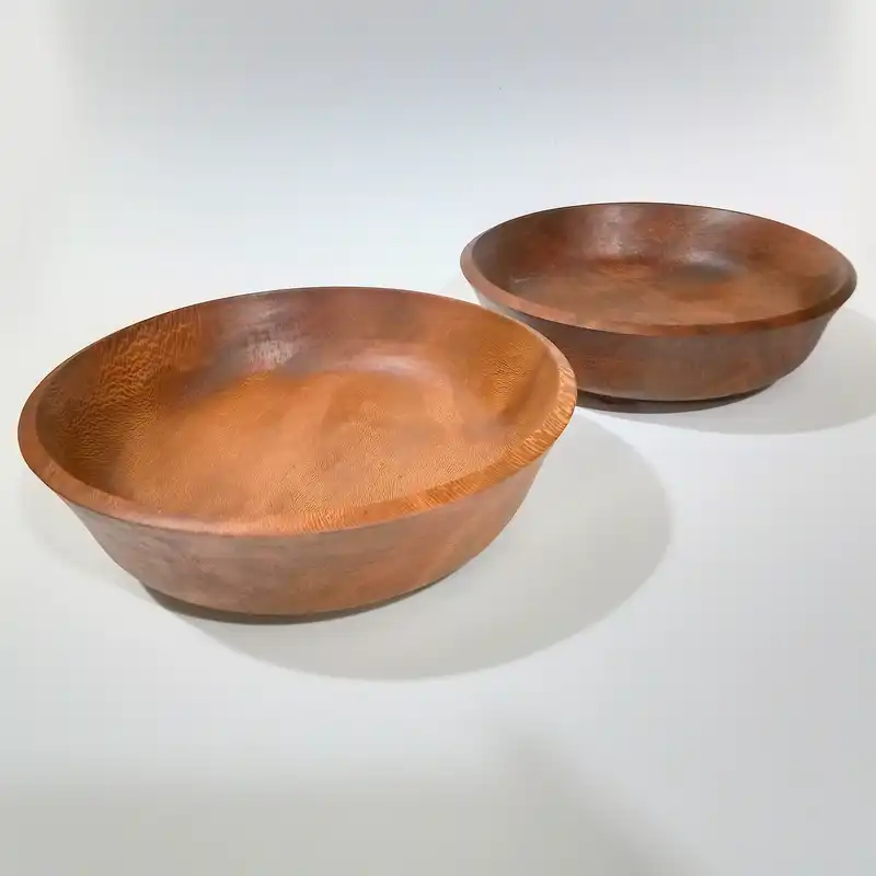 کاسه چوبی مدل چنار سرخ کد 100