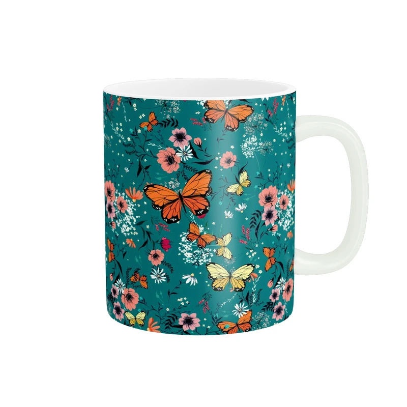 ماگ پاد آفرین طرح گل کد 2693