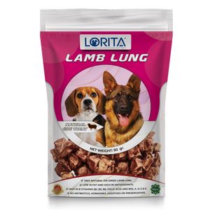 نقد و بررسی تشویقی سگ لوریتا مدل DRIED LAMB LUNG وزن 50 گرم توسط خریداران