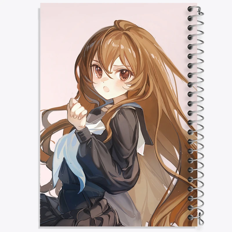 دفتر شطرنجی 50 برگ خندالو مدل تایگا انیمه تورادورا کد 32477