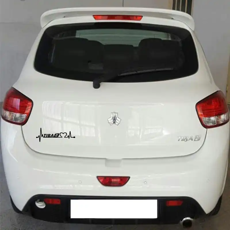 برچسب بدنه خودرو ماتریسیو طرح ضربان قلب تیبا 2 کد M228 مجموعه 2 عددی