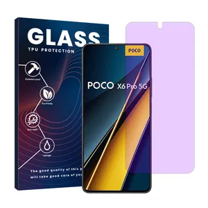  Glass Resistant model anti-purple screen protector suitable for Xiaomi Poco X6 Pro mobile phone 