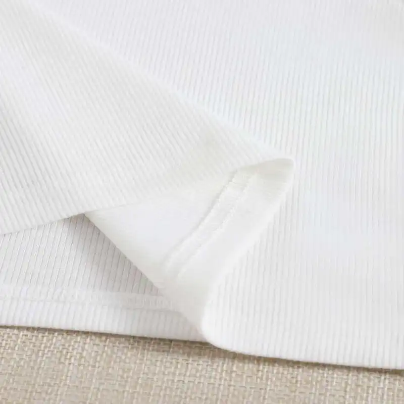 نیم تنه زنانه کژین دوخت مدل  کراپ رنگ سفید