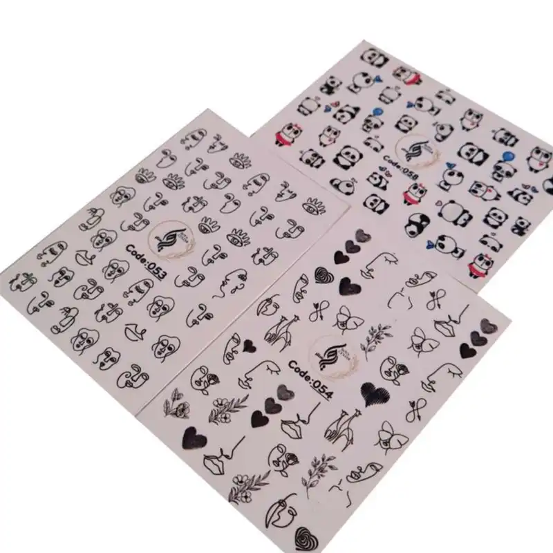 برچسب لنز ناخن  رویاسنتر مدل 2LL مجموعه 3 عددی