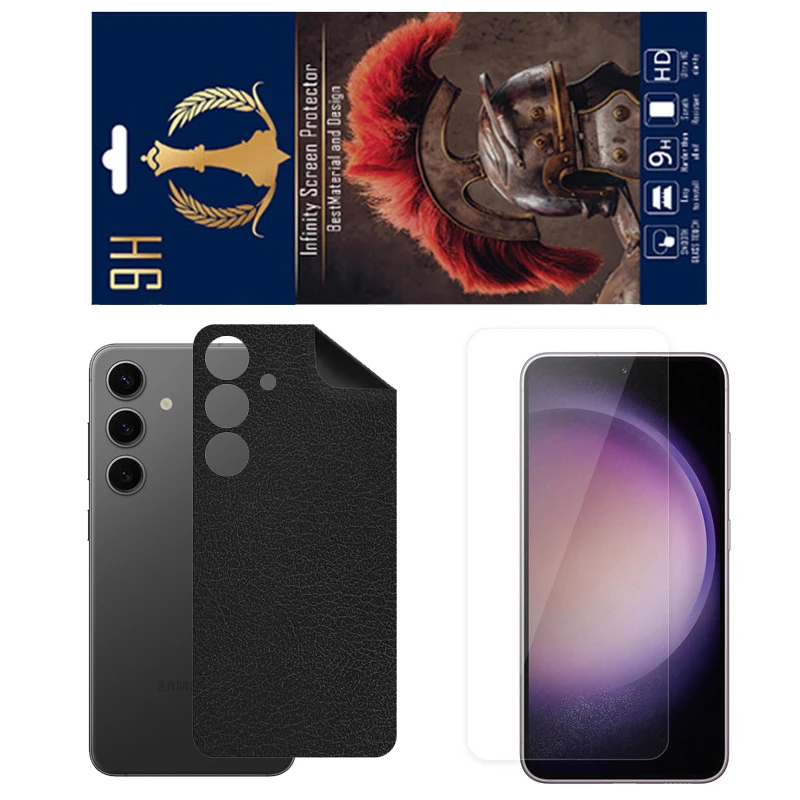 برچسب پوششی اینفینیتی مدل CH مناسب برای گوشی موبایل سامسونگ Galaxy S24 FE به همراه محافظ صفحه نمایش