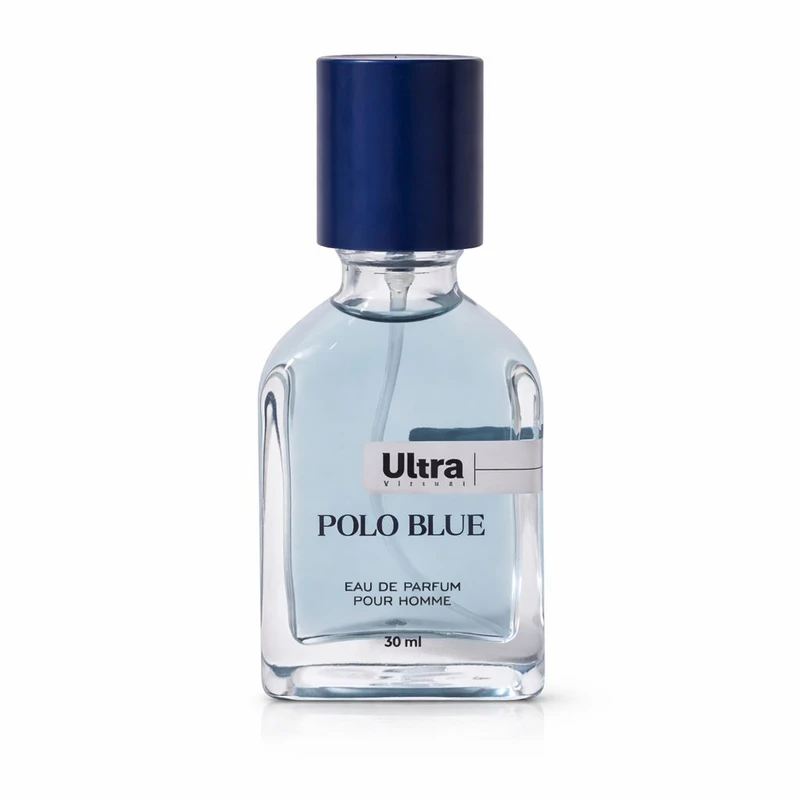 عطر جیبی مردانه اولترا ویرچوآل مدل Polo Blue با رایحه خنک حجم 30 میلی‌لیتر