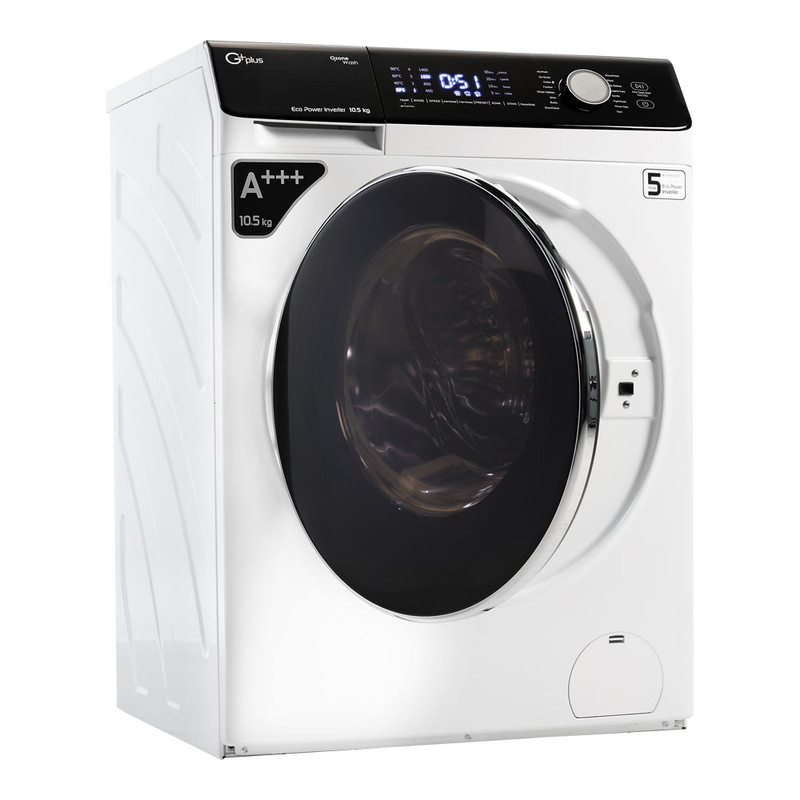 ماشین لباسشویی جی پلاس مدل GWM-K1058W ظرفیت 10.5 کیلوگرم