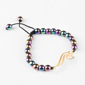 دستبند نقره گلامور طرح نسترن کد 03