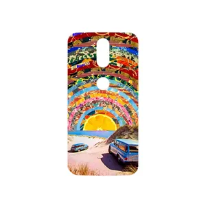 MAHOOT Collage of Orange Sky Cover Sticker for Motorola Moto G4