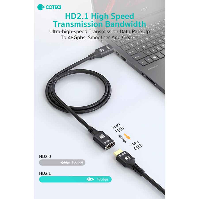 کابل افزایش طول HDMI کوتتسی مدل 87413 طول 1.0متر