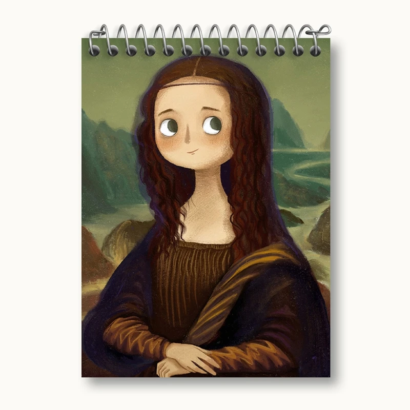 دفتر یادداشت 50 برگ خندالو مدل مونالیزا کد 23362
