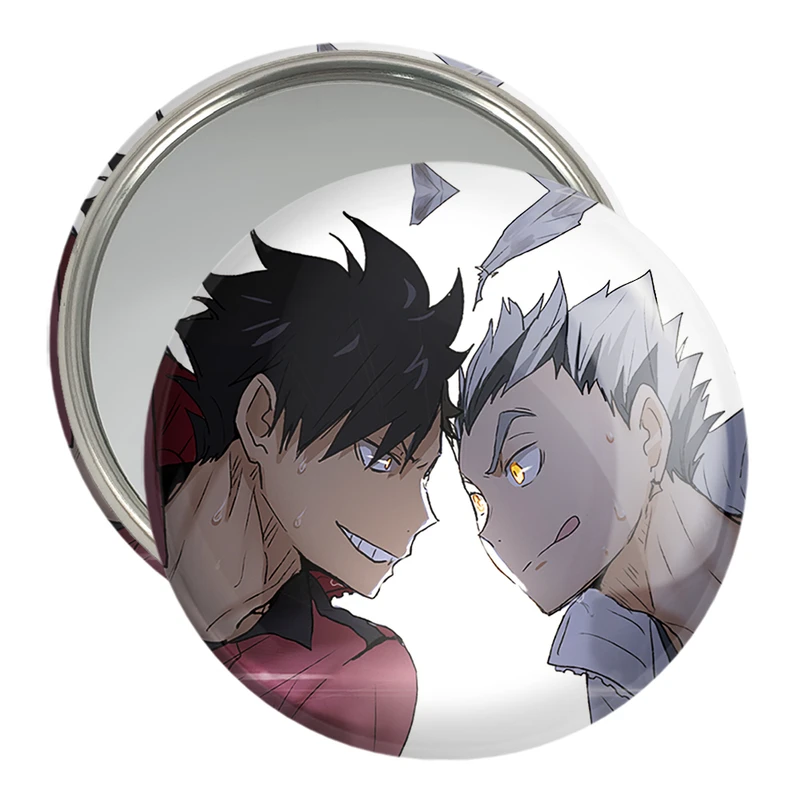 آینه جیبی خندالو مدل کوتارو و کورو انیمه هایکیو Haikyu  کد 17770